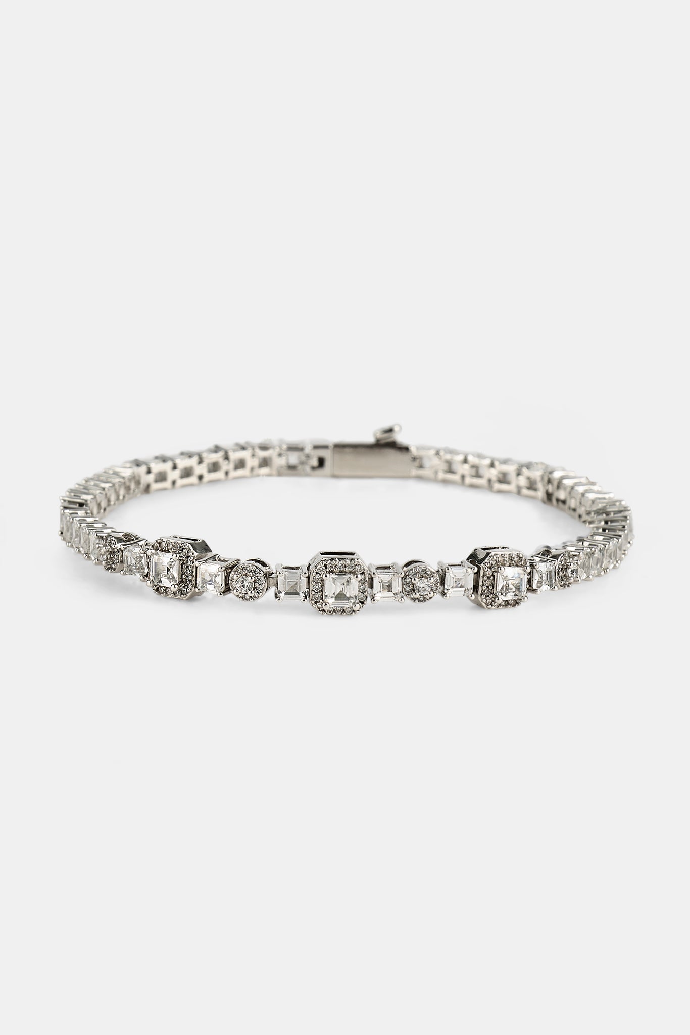 Iced Multi Gemstone Tennis Bracelet - 3mm